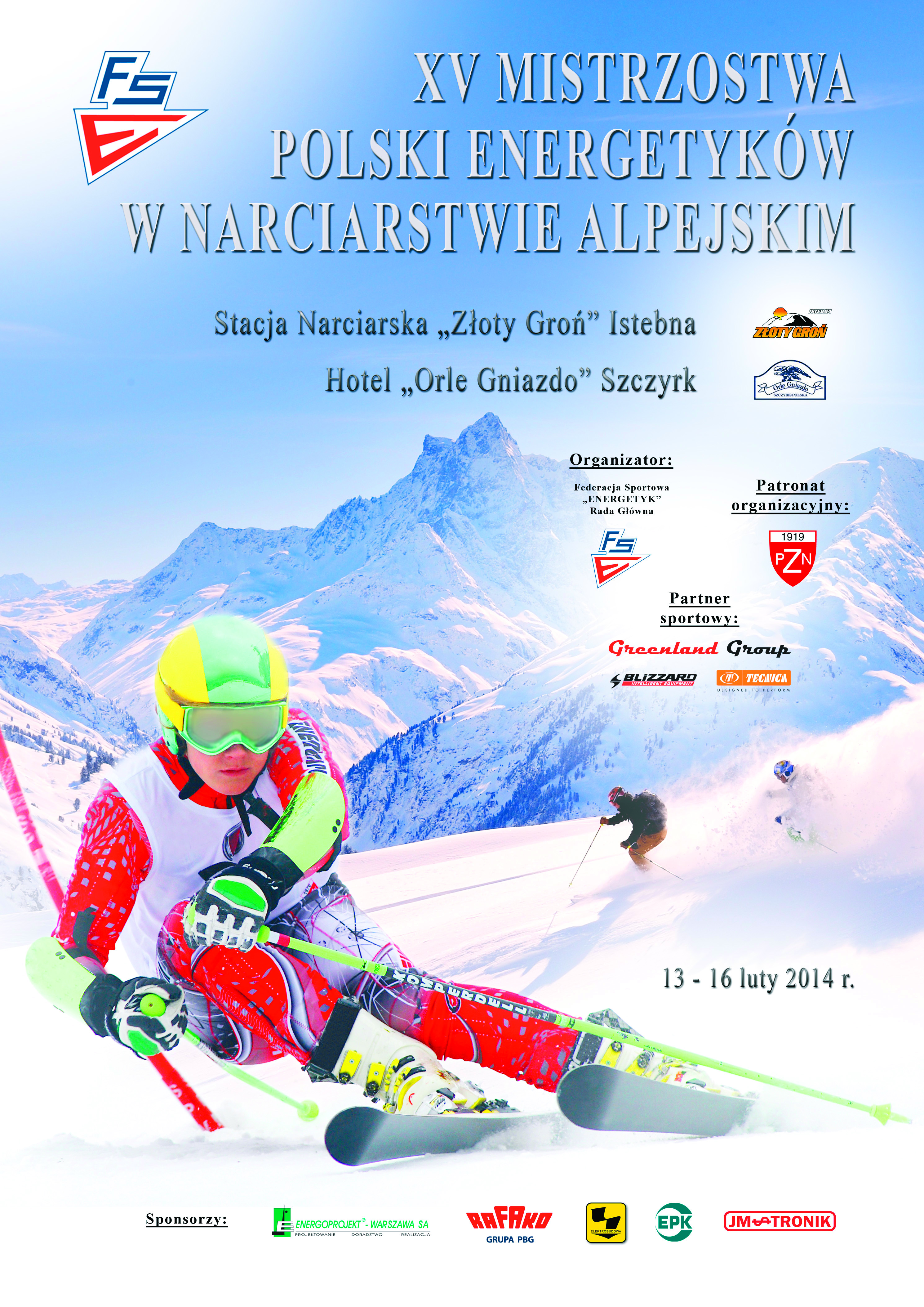 plakat xv mistrzostw polski energ w narciarstwie 2014 wer 2 cmyk